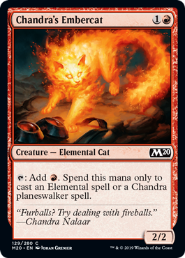Core Set 2020 129/280 Chandra's Embercat