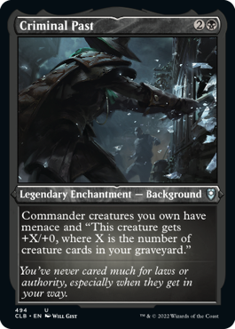 Battle for Baldur's Gate 494 Criminal Past (Etched Foil)