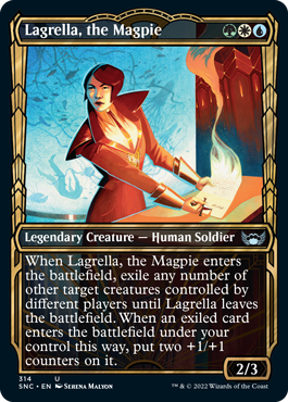 Streets of New Capenna 314 Lagrella, the Magpie (Golden Age Frame)