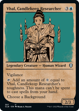 Battle for Baldur's Gate 387 Vhal, Candlekeep Researcher (Rulebook)