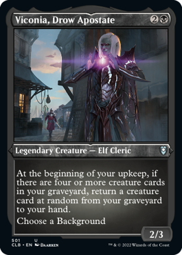 Battle for Baldur's Gate 501 Viconia, Drow Apostate (Etched Foil)
