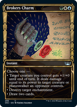 Streets of New Capenna 298 Brokers Charm (Golden Age Frame)