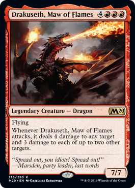 Core Set 2020 136/280 Drakuseth, Maw of Flames