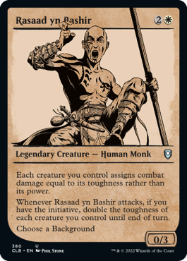 Battle for Baldur's Gate 380 Rasaad yn Bashir (Rulebook)(Foil)