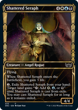 Streets of New Capenna 333 Shattered Seraph (Golden Age Frame)