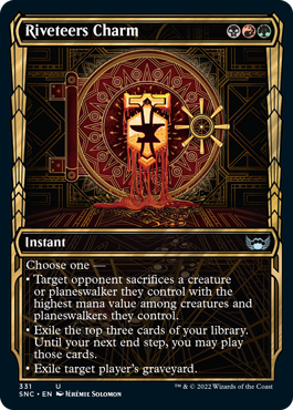 Streets of New Capenna 331 Riveteers Charm (Golden Age Frame)