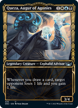 Streets of New Capenna 326 Queza, Augur of Agonies (Golden Age Frame)