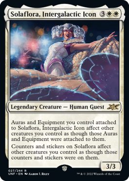 Unfinity 027/244 Solaflora, Intergalactic Icon
