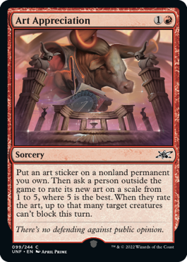 Unfinity 099/244 Art Appreciation