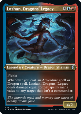 Battle for Baldur's Gate 539 Lozhan, Dragons' Legacy (Etched Foil)
