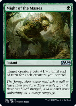 Core Set 2020 182/280 Might of the Masses
