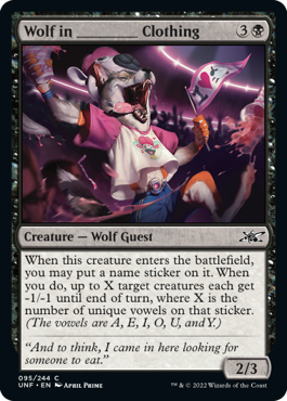 Unfinity 094/244 Wolf in __________ Clothing