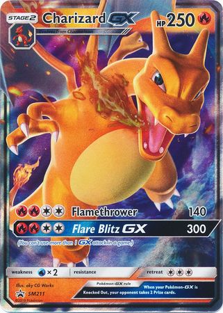 Sun & Moon Promo SM211 Charizard GX (Half Art)