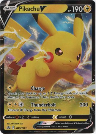 Sword & Shield Promo SWSH061 Pikachu V (Half Art)