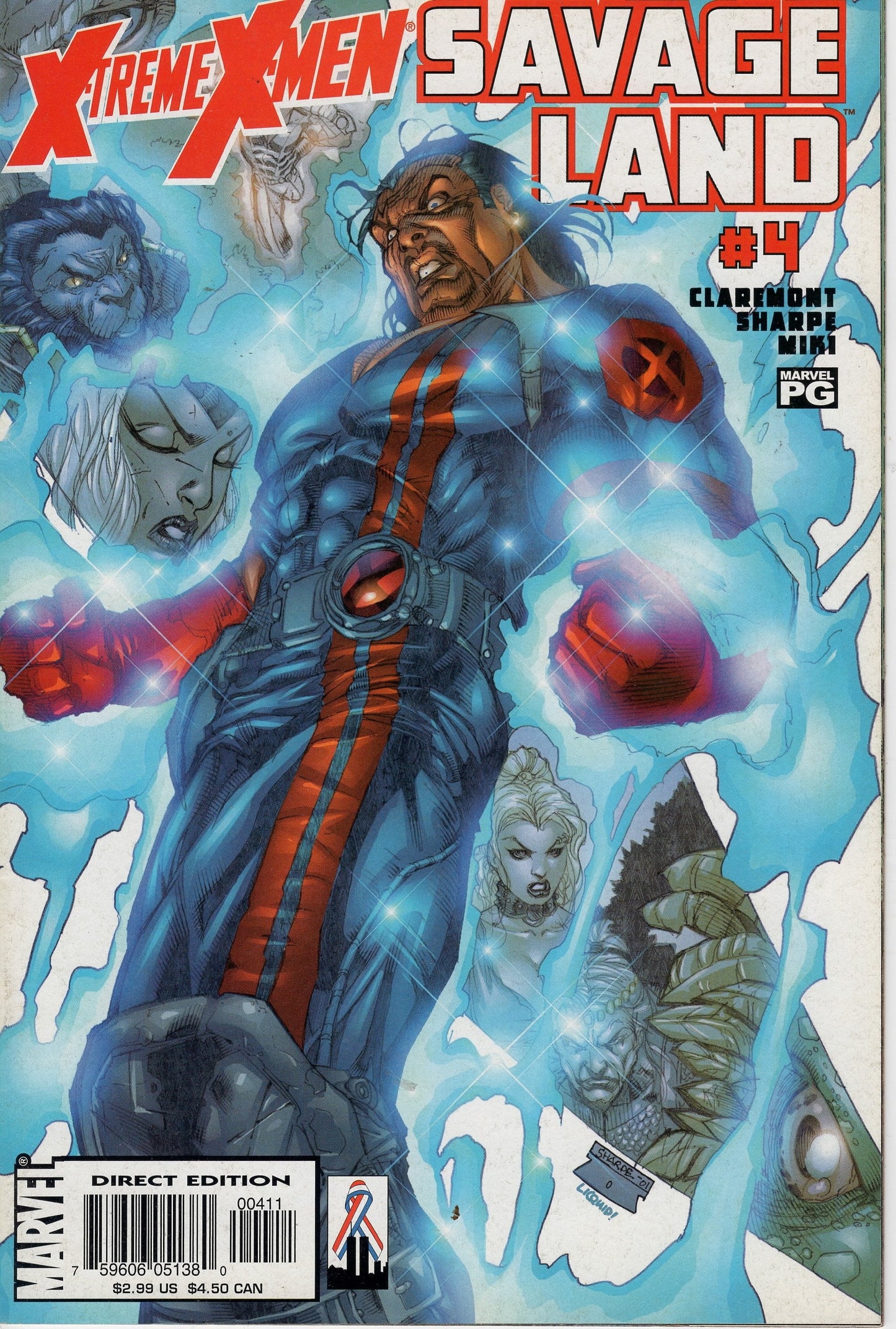 X-treme X-men Savage Land #4 Marvel Comics
